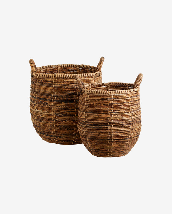 SANTOS basket, set w. 2 - nature