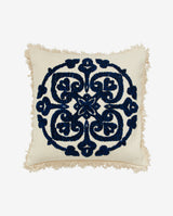 URSA cushion cover - off white/blue