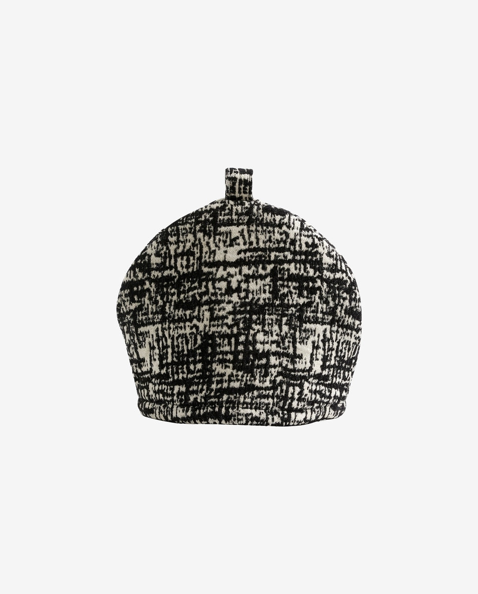 ROSIS theepotdeksel - zwart/wit