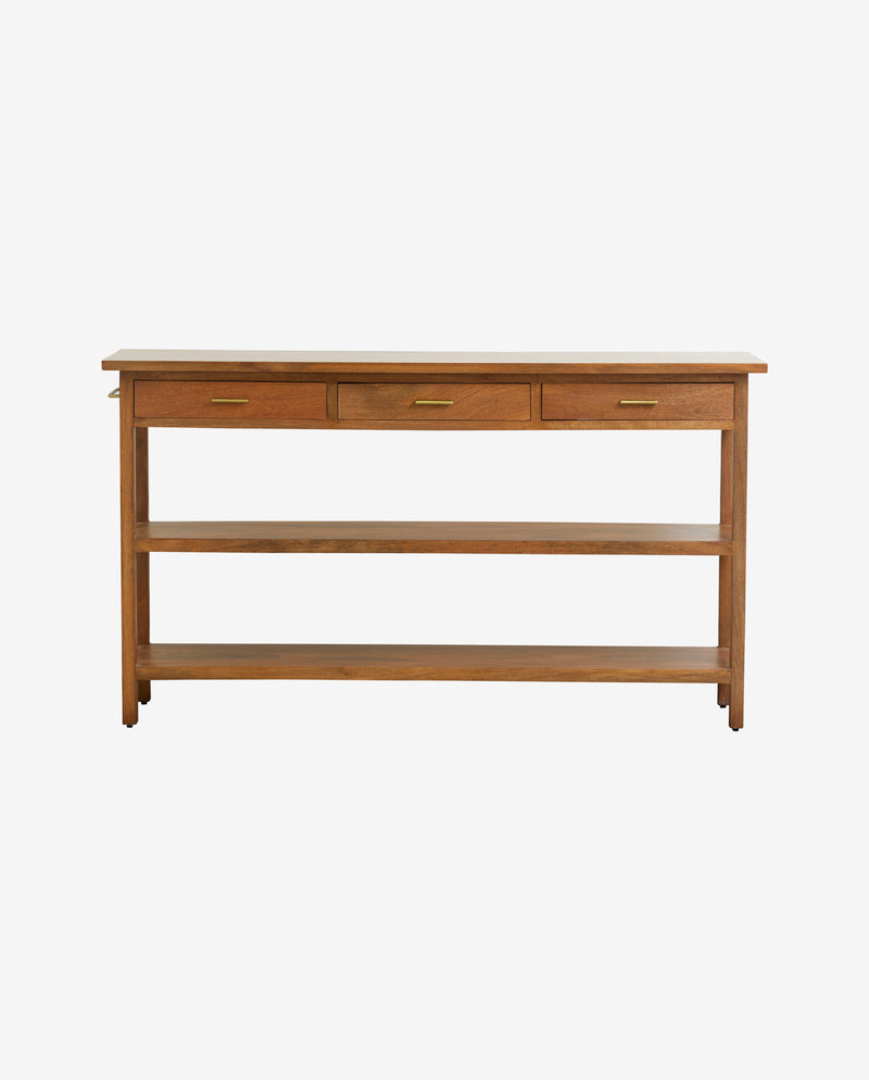 FARRIS table w. drawers - nature