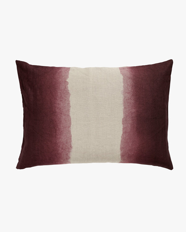 Cushion cover, dark rose/beige