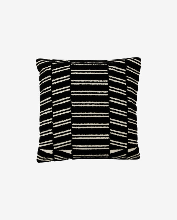 Housse de coussin BEID - ivoire/noir