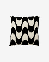 Housse de coussin COXA - ivoire/noir