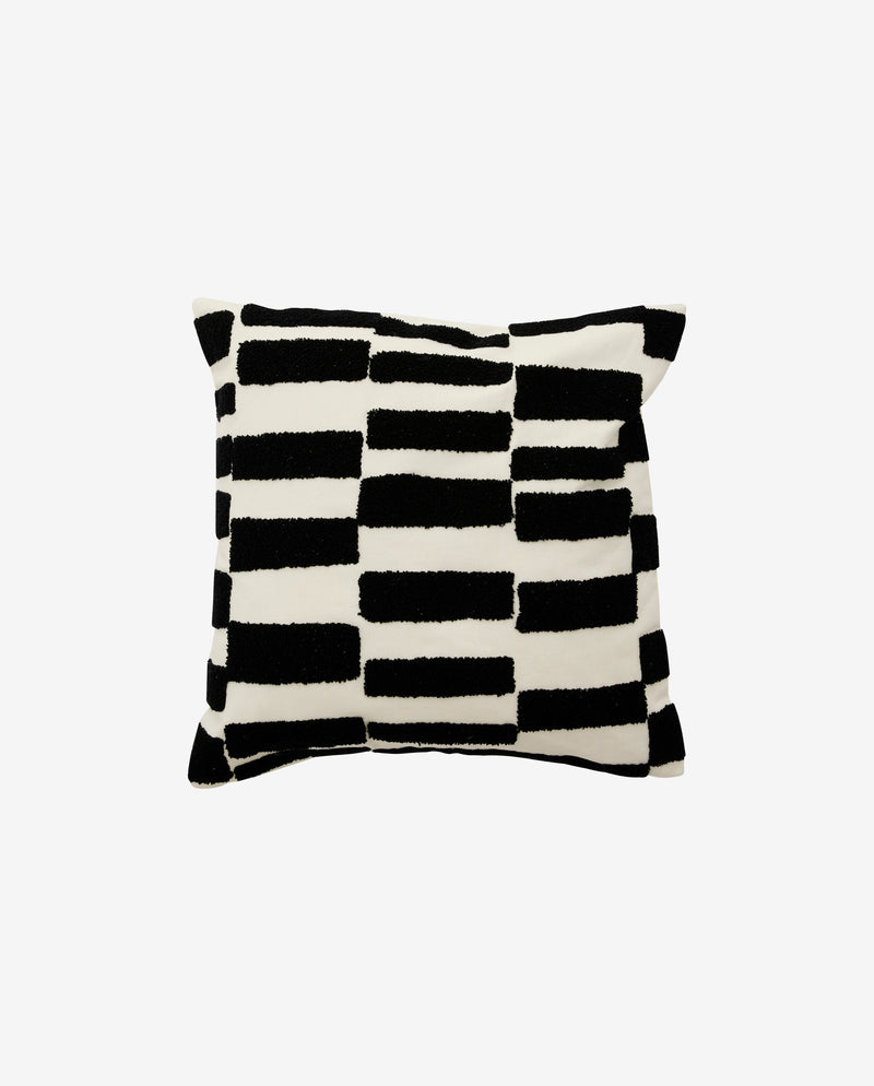 FURUD cushion cover - ivory/black