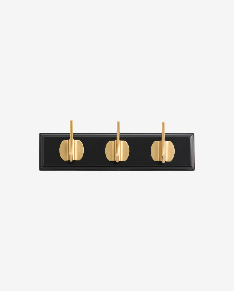 EDGY coat rack, 3 hooks - black