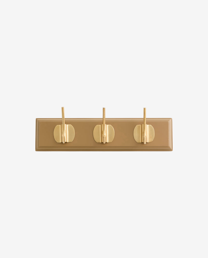 EDGY coat rack, 3 hooks - brown