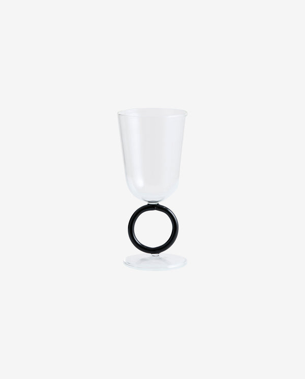 APIUM wine glass - clear/black