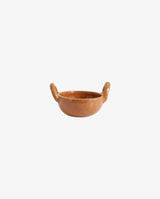 JUNIPER bowl w. handles, terracotta - brown