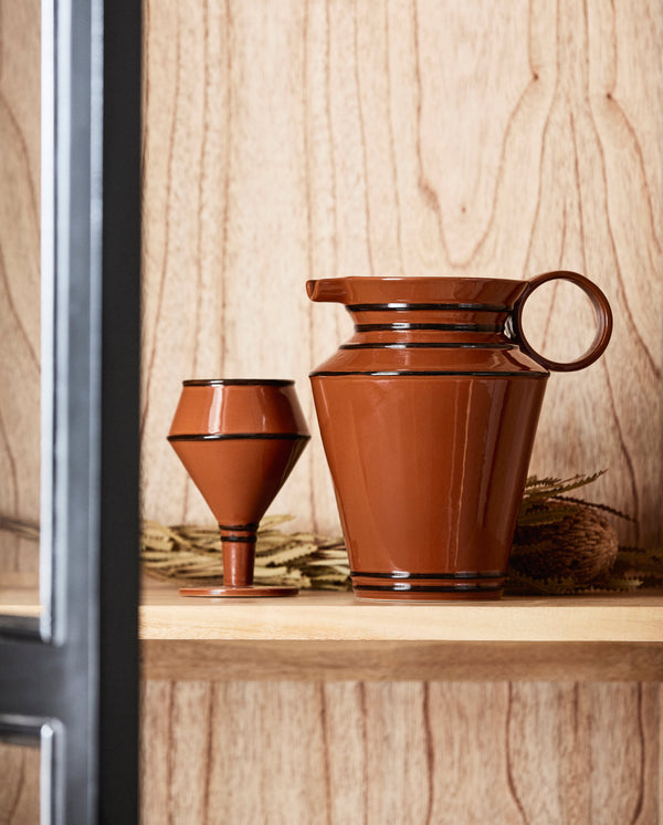 CAPPARIS jug - brown