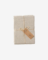 HEZE tea towel, waffle, off white/blue