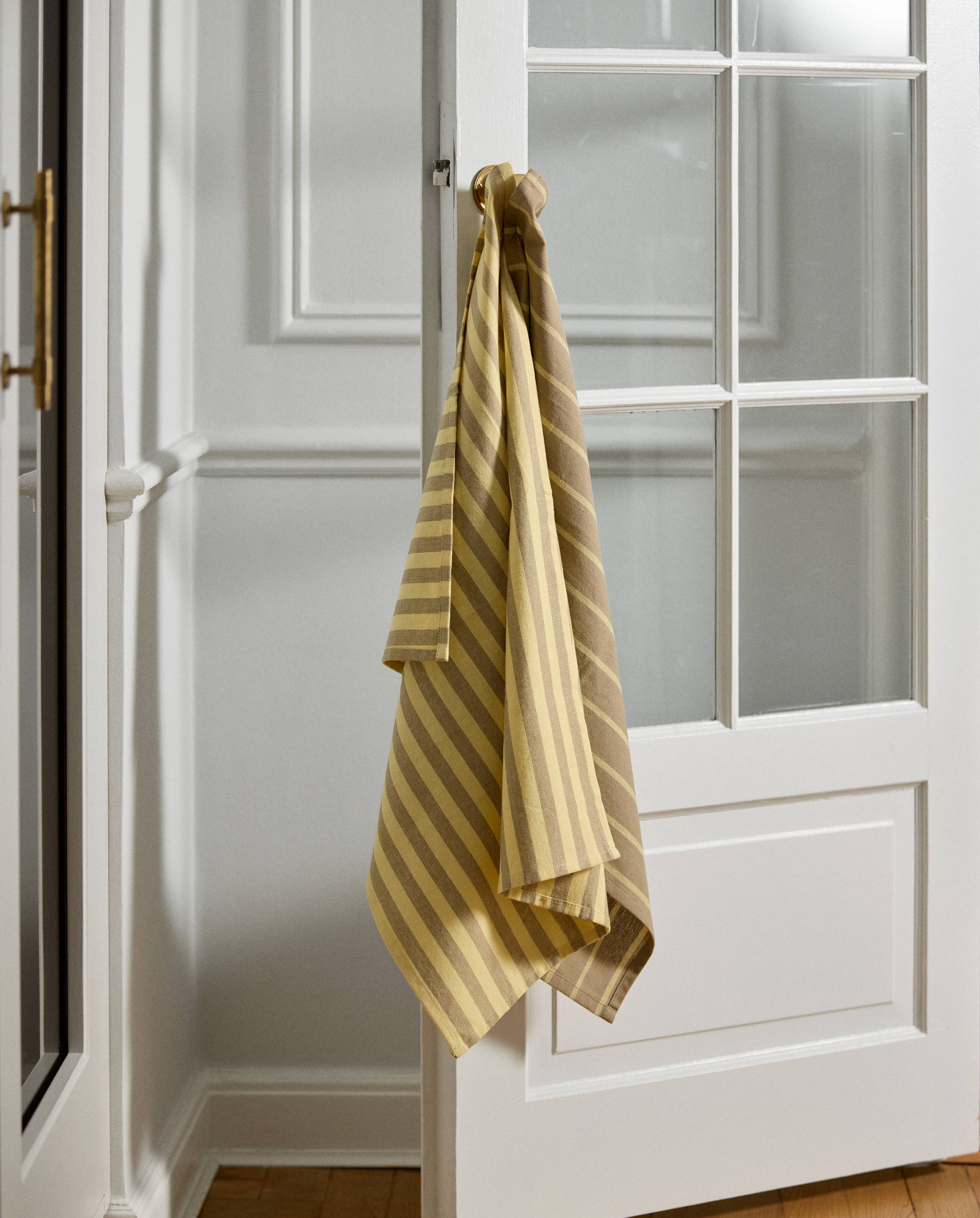 Paño de cocina RAFU, a rayas - amarillo/beige