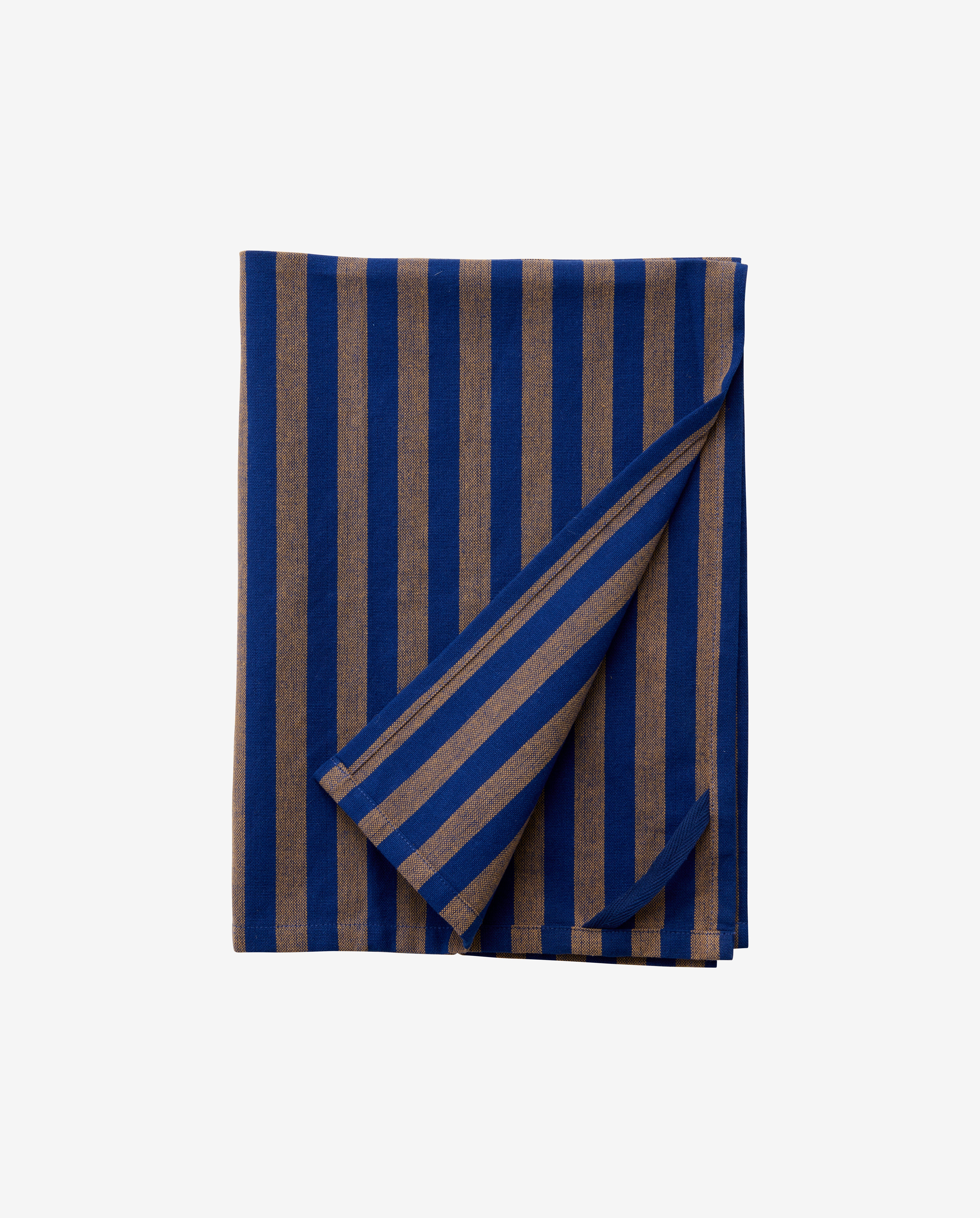 Paño de cocina RAFU, a rayas - marrón/azul