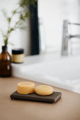 Ceramic soap tray large | TAUPE 8 x 15 cm