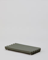 Duża ceramiczna mydelniczka | ZIELONA 8 x 15 cm