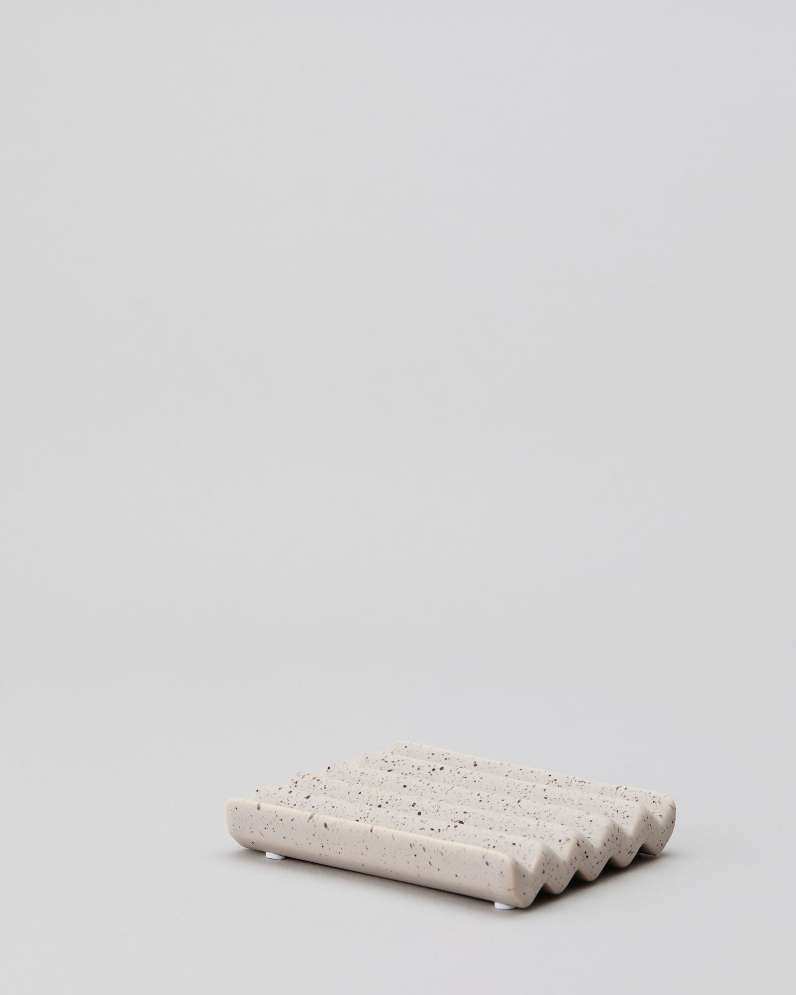 Keramische zeepbakje klein | TERRAZZO 8 x 10 cm