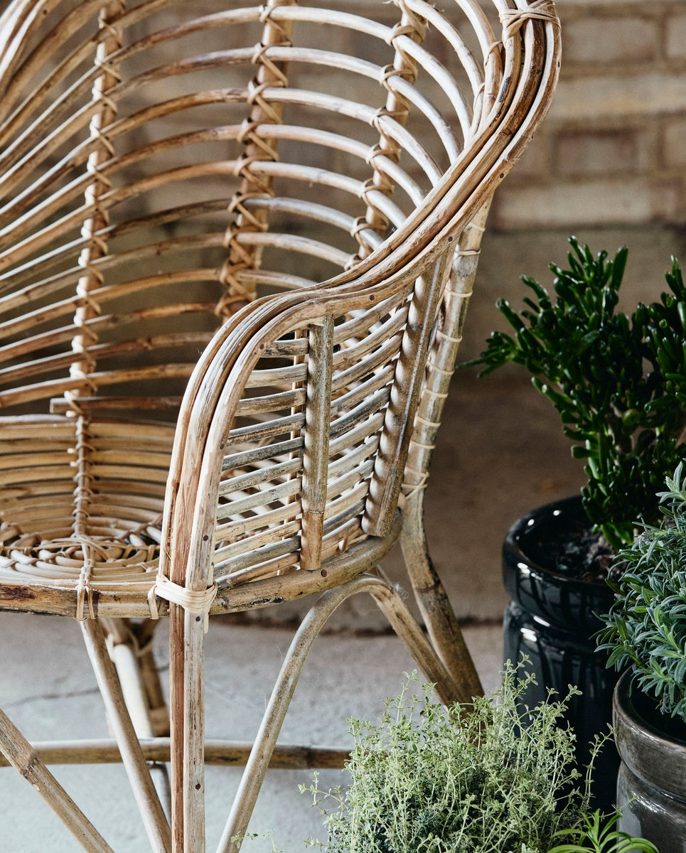 Chaise en bambou CANIA, naturel