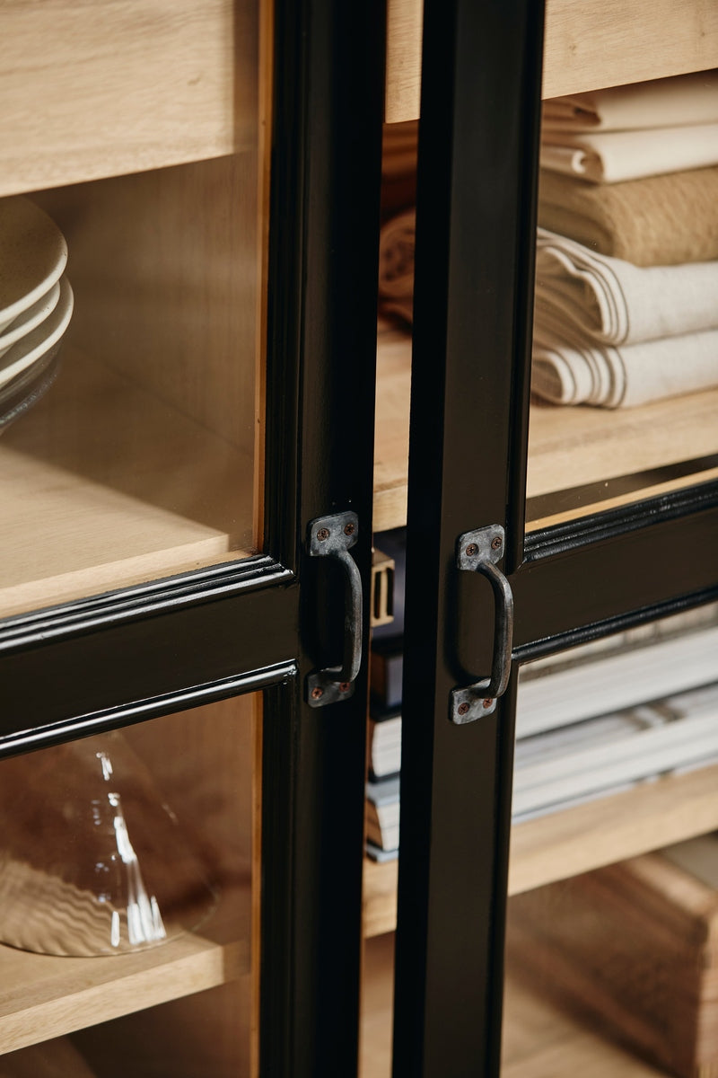 Meuble VIVA, 2 portes basses - noir