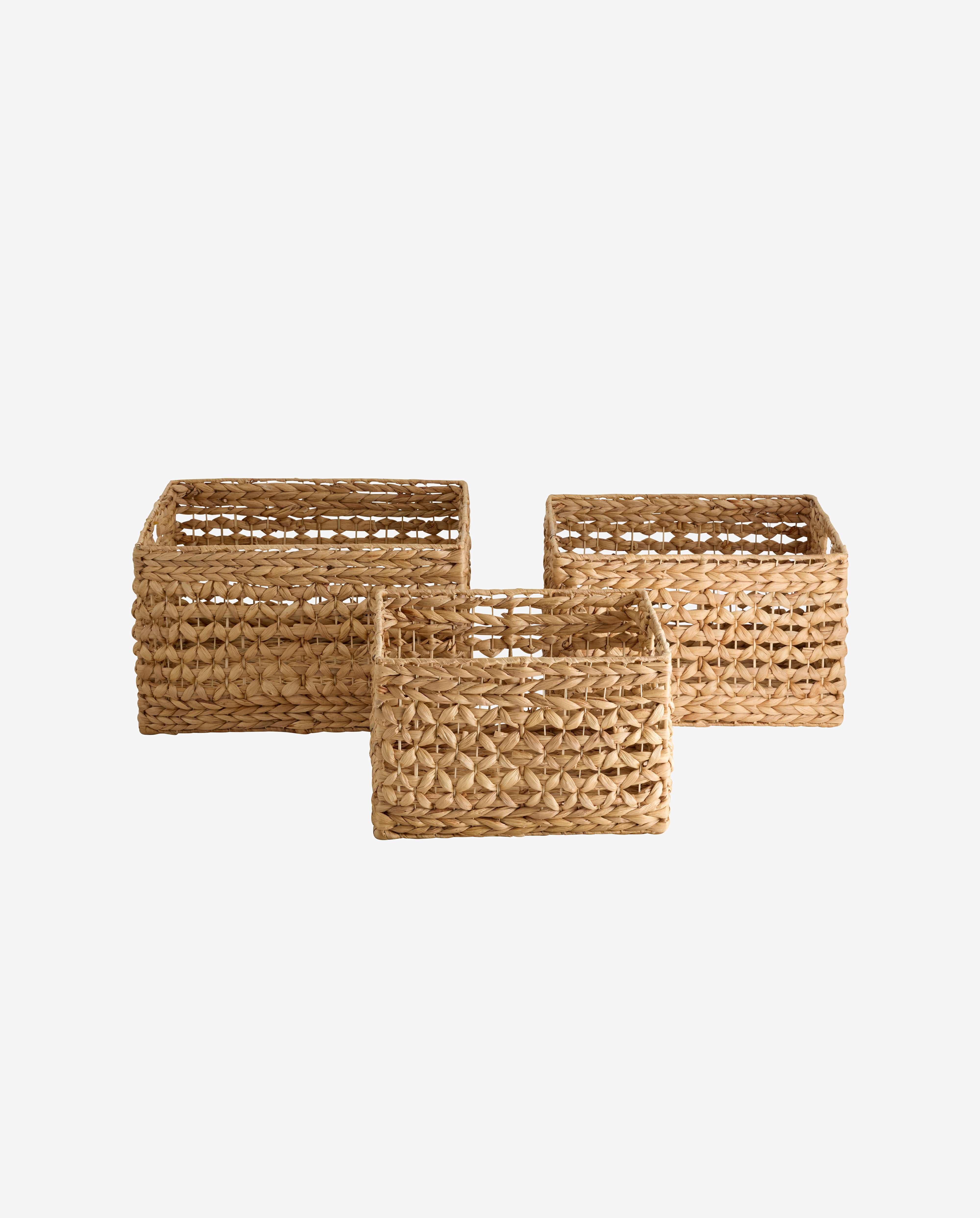 SAVITUS basket, set w/3 - nature