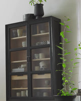 VIVA wall cabinet, 2 doors - black