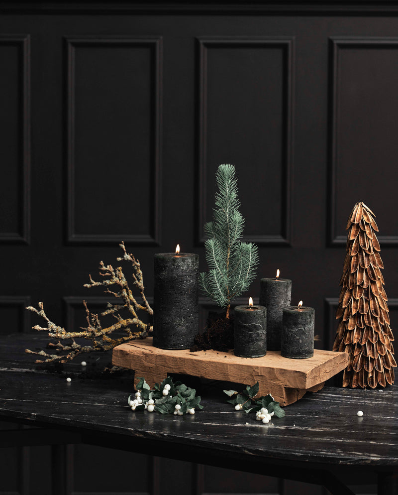 CANDLE, L - dark green
