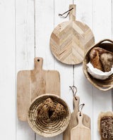 Chopping board, herringbone, wood, L