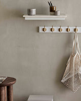 EDGY coat rack, 8 hooks - white