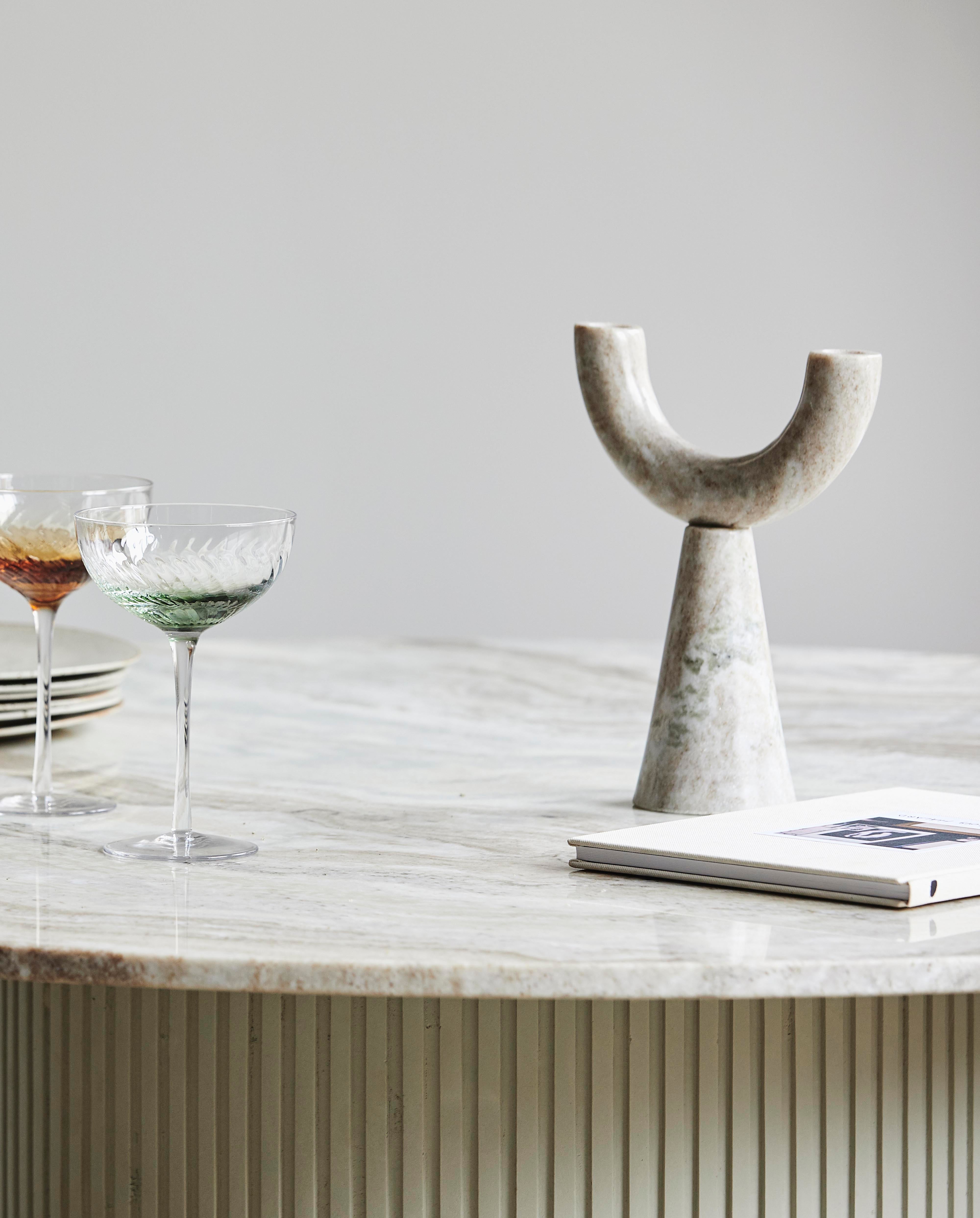 RIF candle holder, marble, f/2 candles