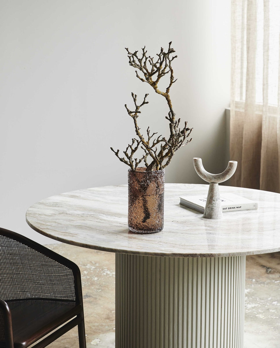 Vaso CLYDE, L, marrone