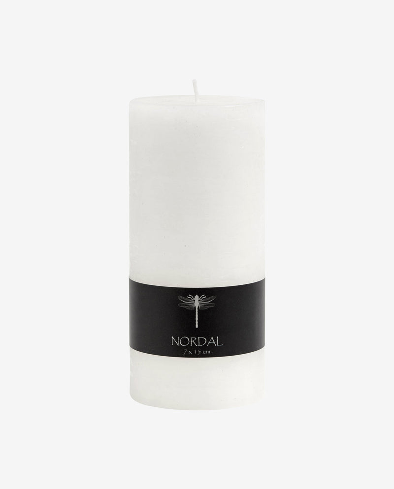 Candle, L - white
