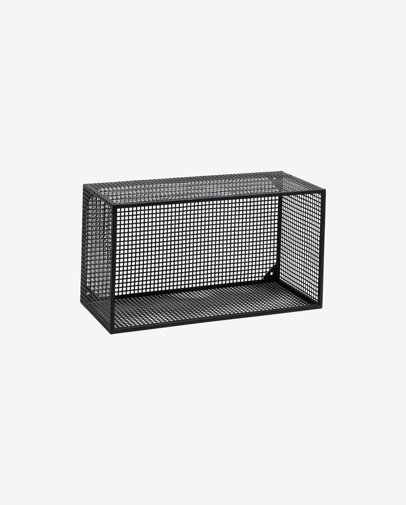 WIRE box for wall, black, L