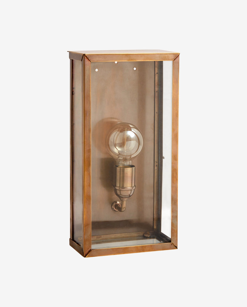 EOS wall lamp, outdoor - brass