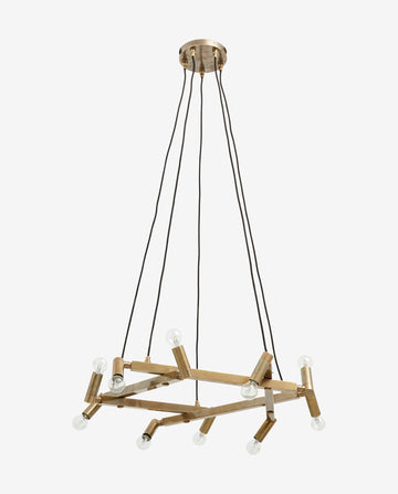 Żyrandol - mosiężny f/10 lamp