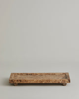 AYU marble tray, flat rectangular - brown