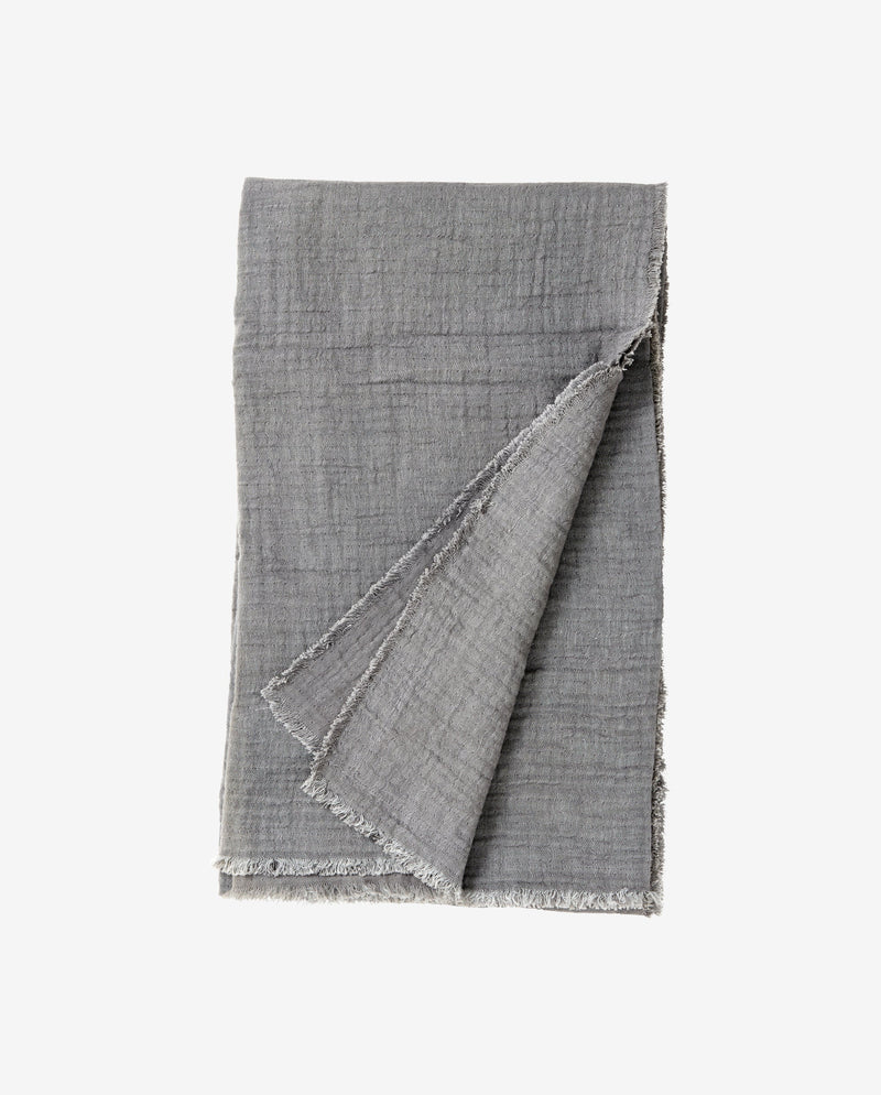 Cotton shawl, grey