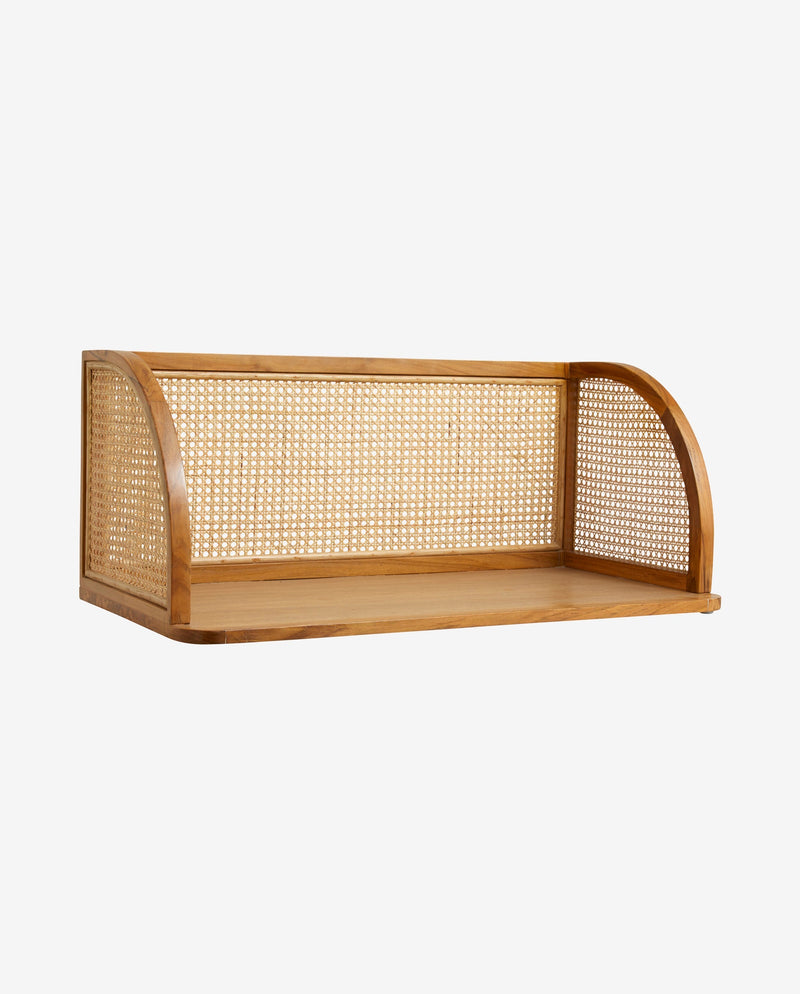 MERGE wall table w/rattan - natural