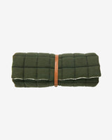 YIN YOGA mattress w/fur, dark green