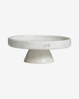 IMATRA dish on base, white marble