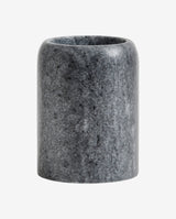 Mug for toothbrush, black/grey marble