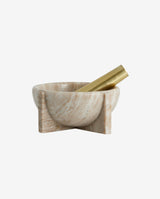 ROCOTO mortar w/pestle, brown marble