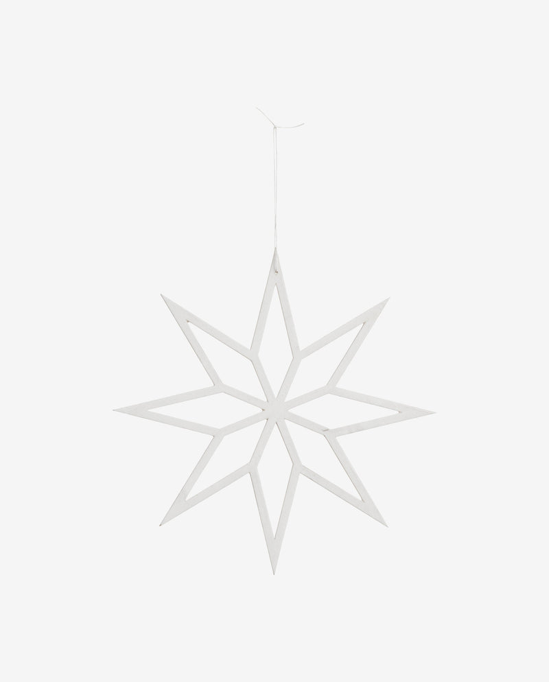 Star, hanger, M - white