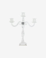 FARA candle holder, f/3 candles, clear