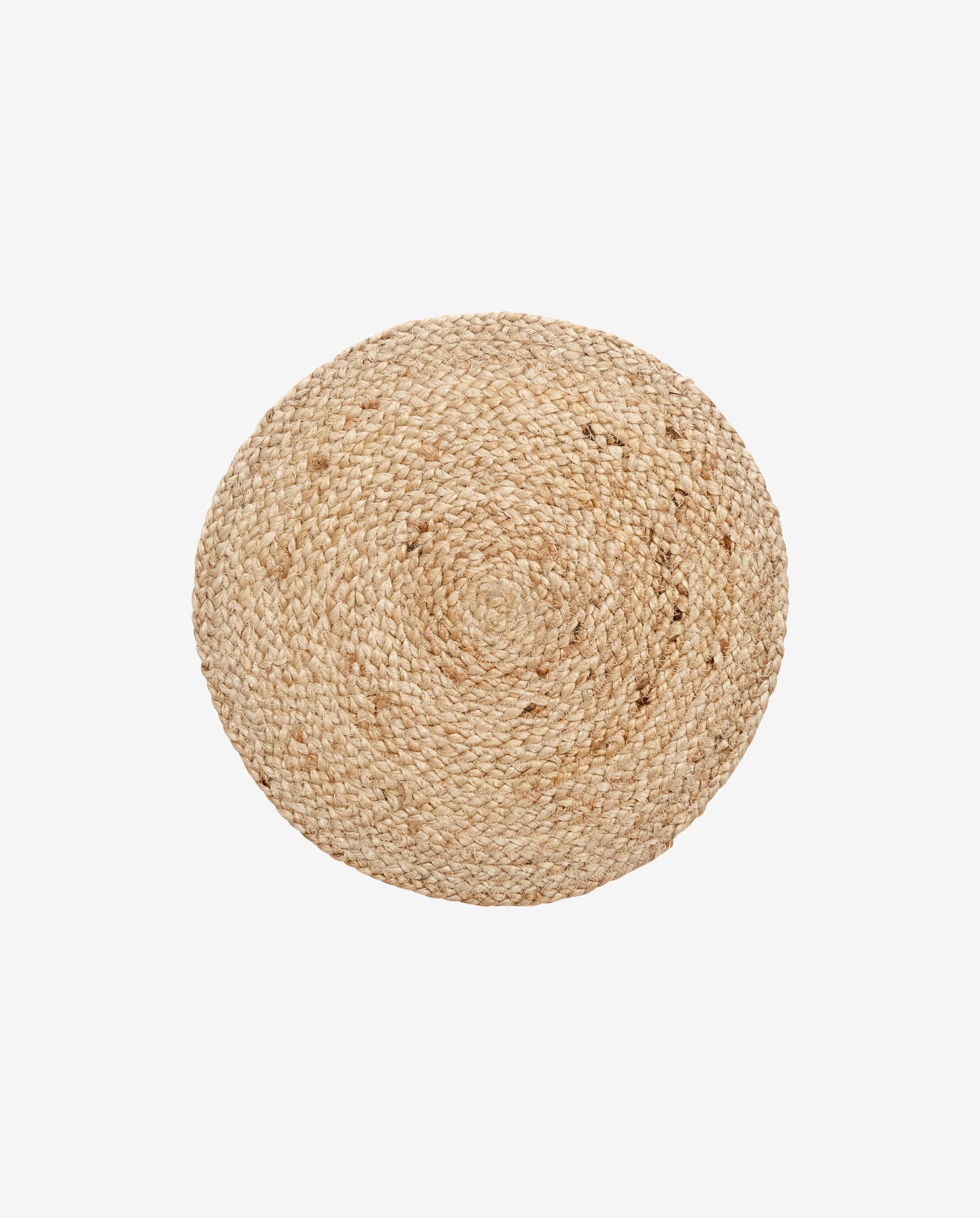 Set de table, rond, naturel, jute