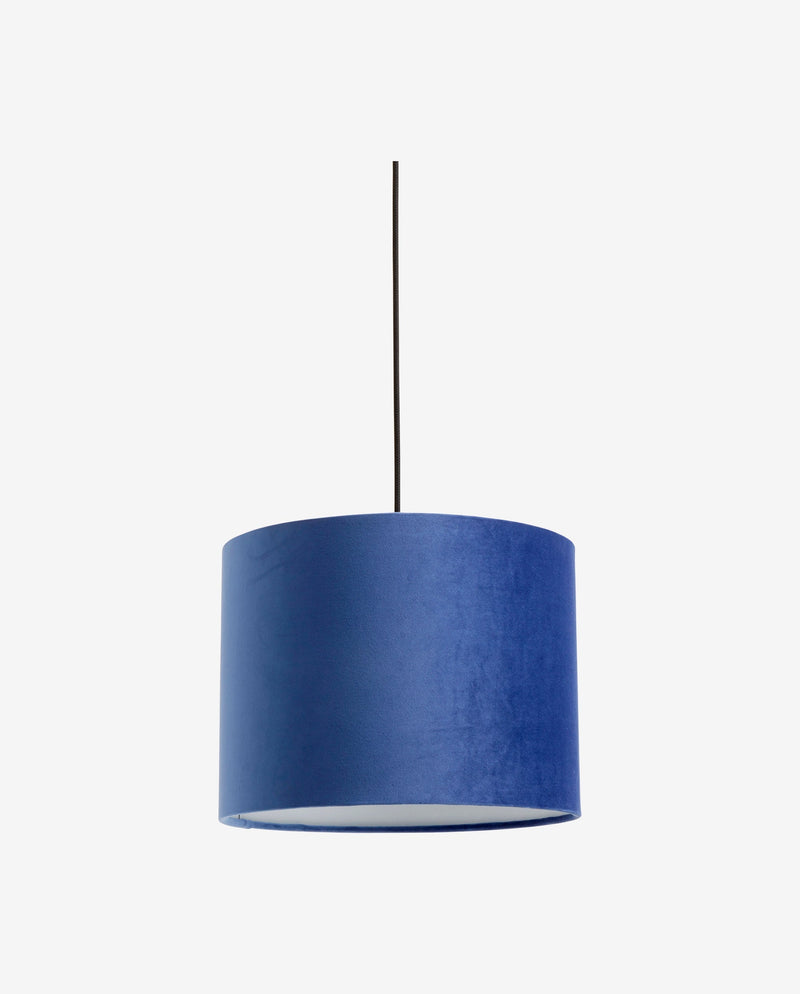 Lamp shade, velvet - blue