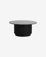 ERIE round coffee table - black marble top