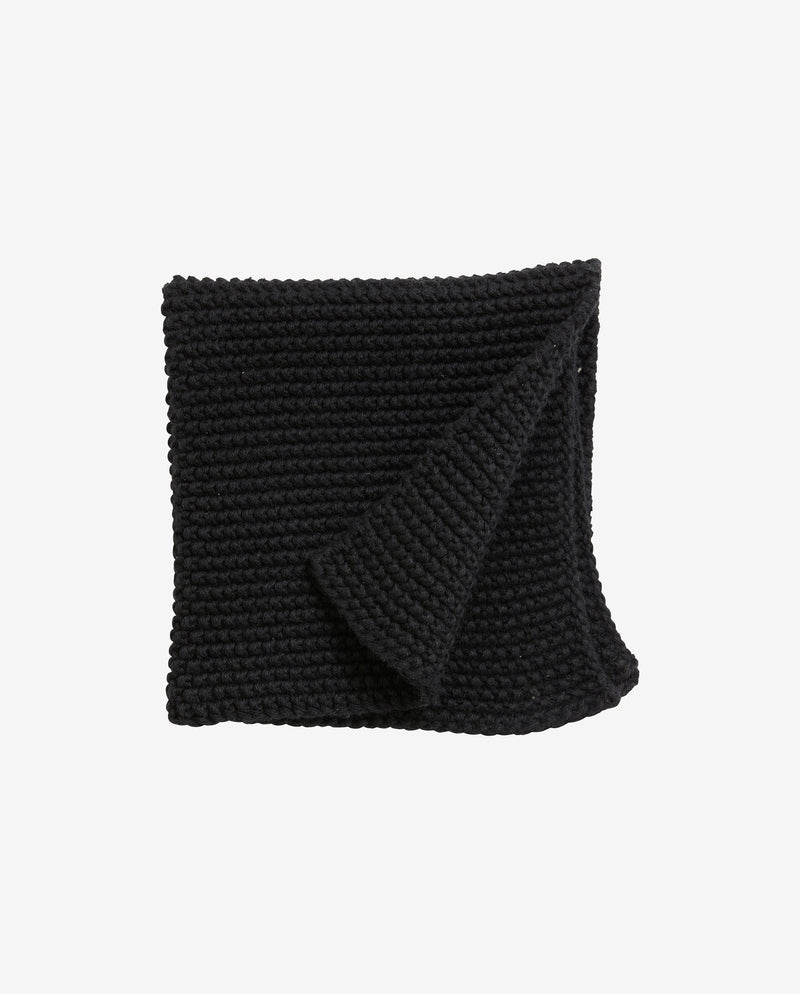 Torchon MERGA, tricot, noir