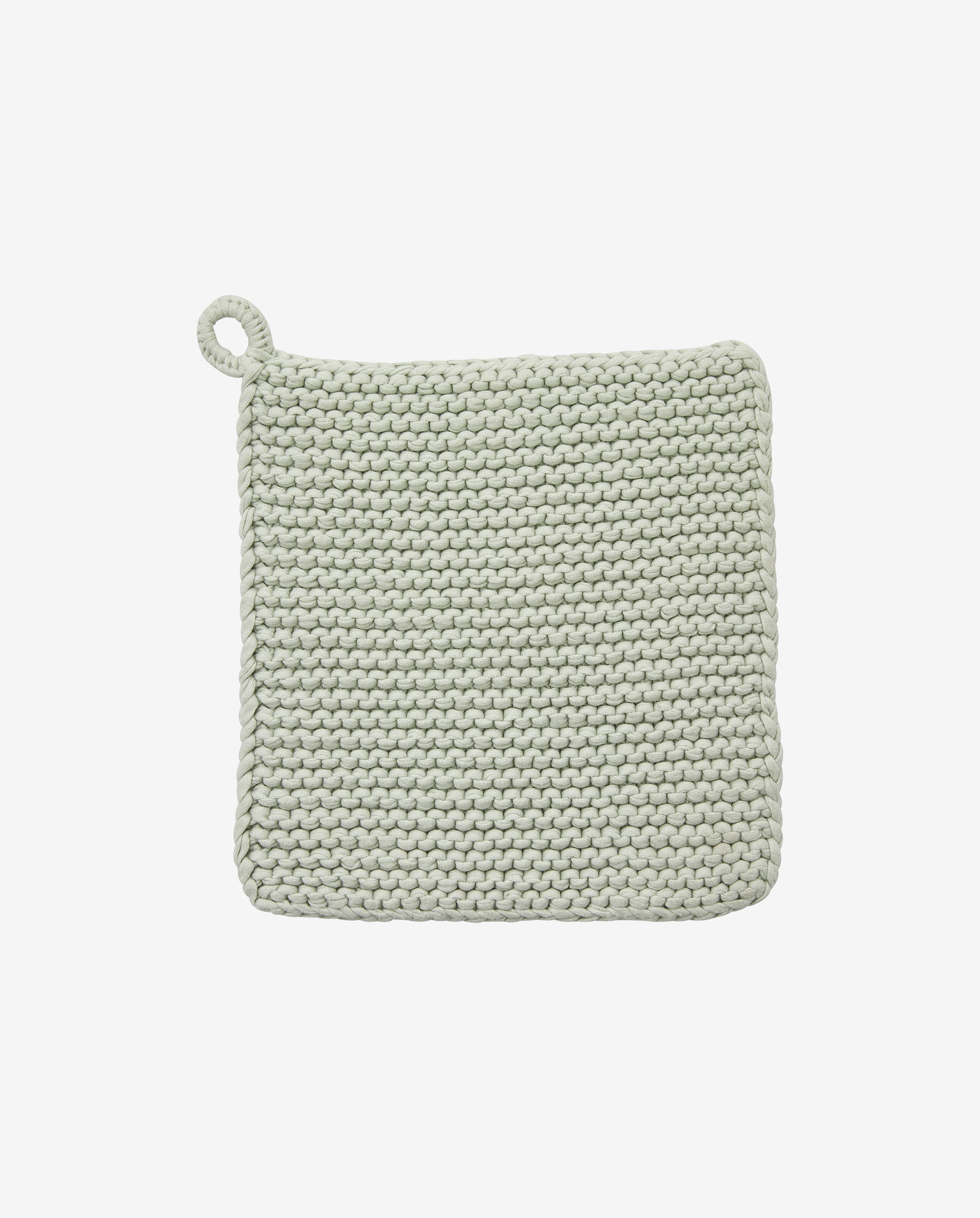 MIRA pot holder, knit, mint