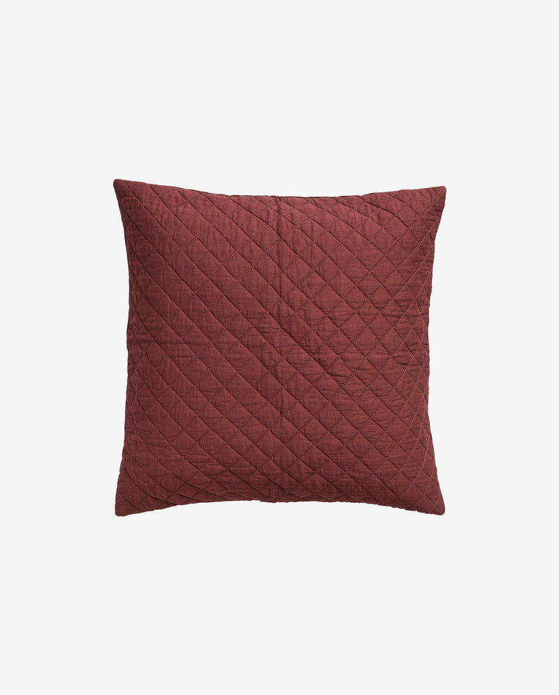 Cushion cover, burgundy, cotton
