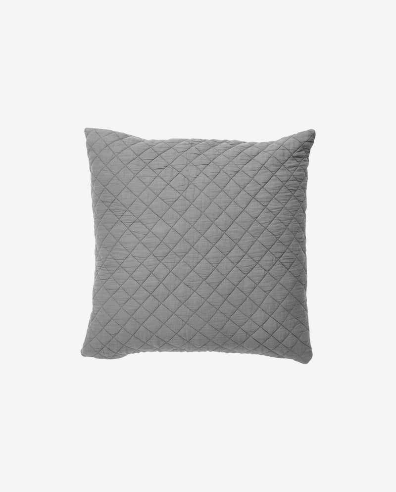 Cushion cover, dark grey, cotton