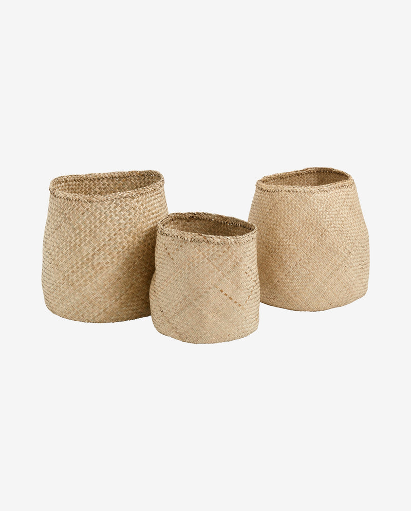 ERWA natural basket, s/3