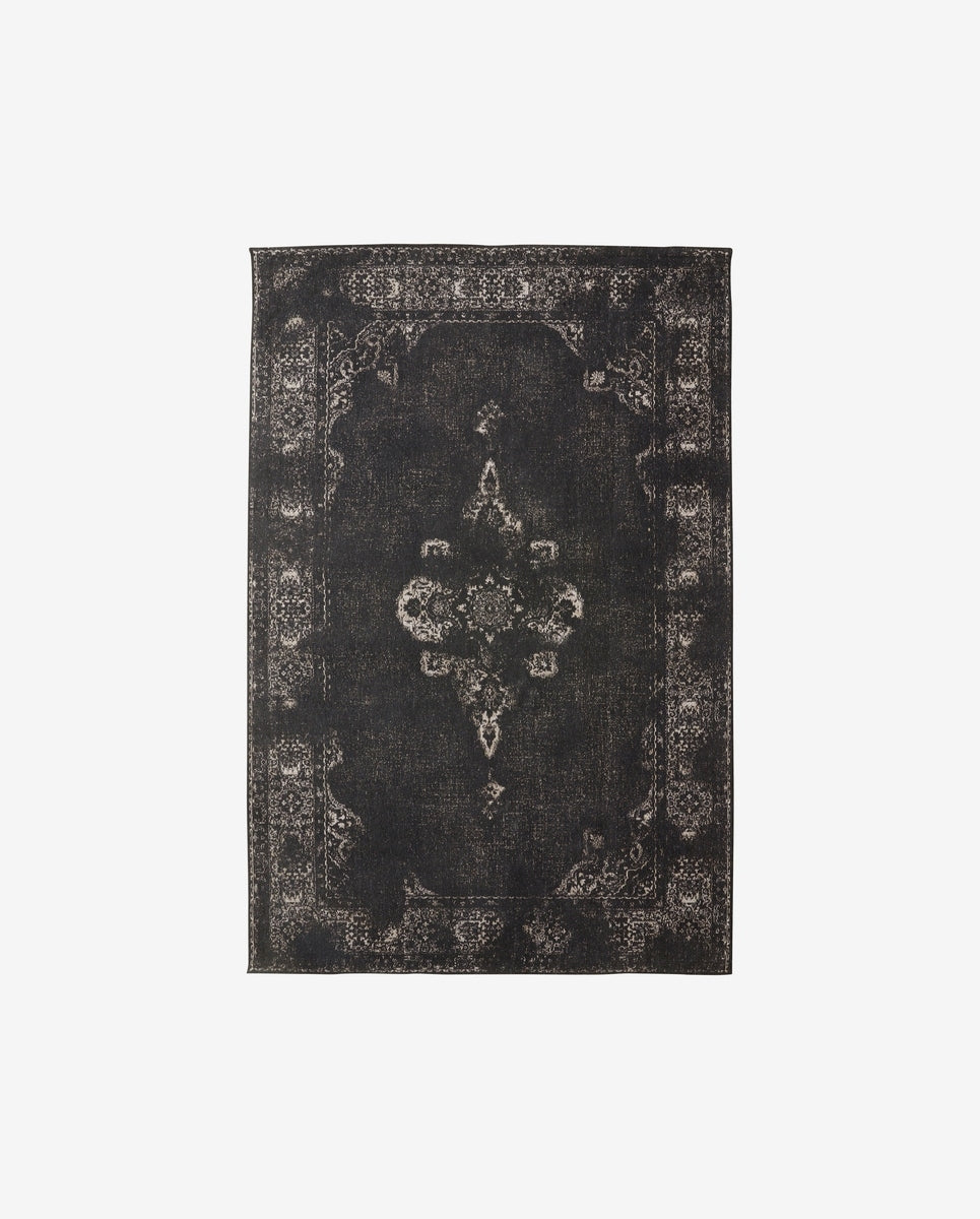 Alfombra tejida GRAND, 160x240 - gris oscuro/negro